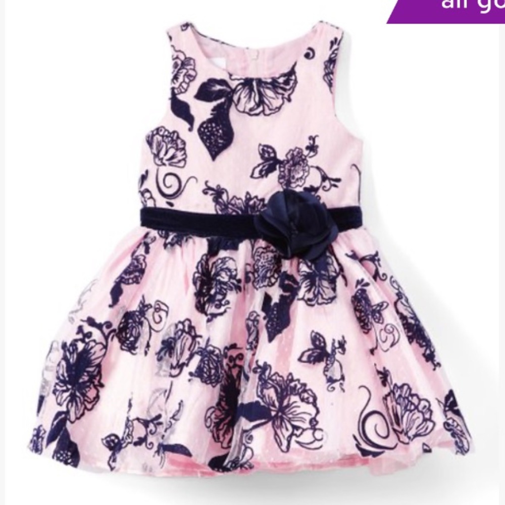 *2/$16* Nannette Floral Flocked Jacquard A-Line